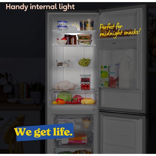 Russell Hobbs RH181TNF552E2SSWD 181cm 50/50 Frost Free Fridge Freezer - Stainless Steel - Annotation - we get life shot