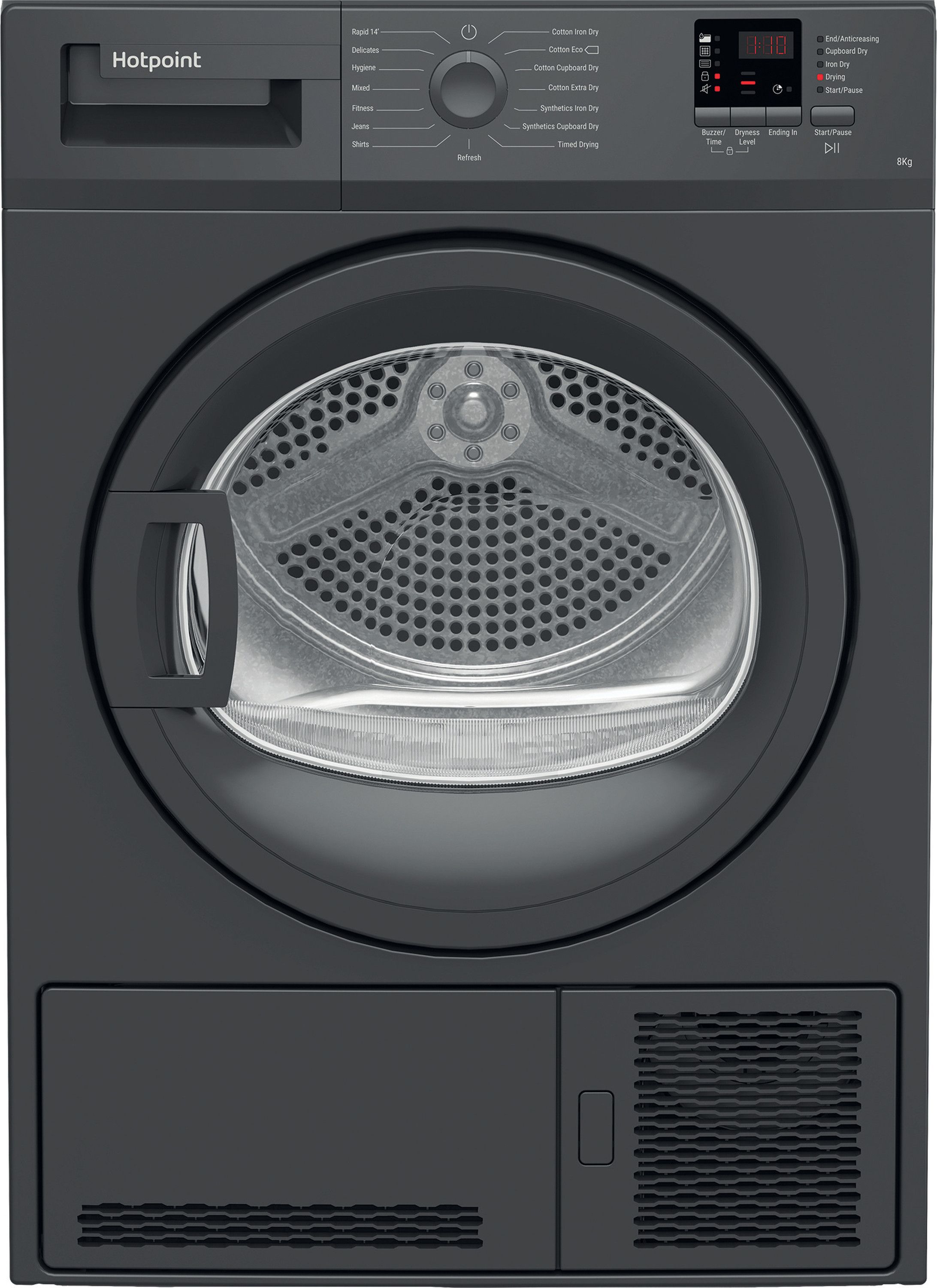 Hotpoint 8 kg Condenser Tumble Dryer - Graphite