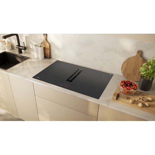 NEFF V58NBS1L0 80cm Induction Hob - Black - Hob in kitchen counter shot