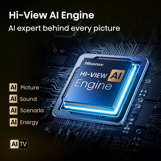 Hisense A6Q 58" 4K Ultra HD Smart Freely TV - Annotation - Ai engine shot