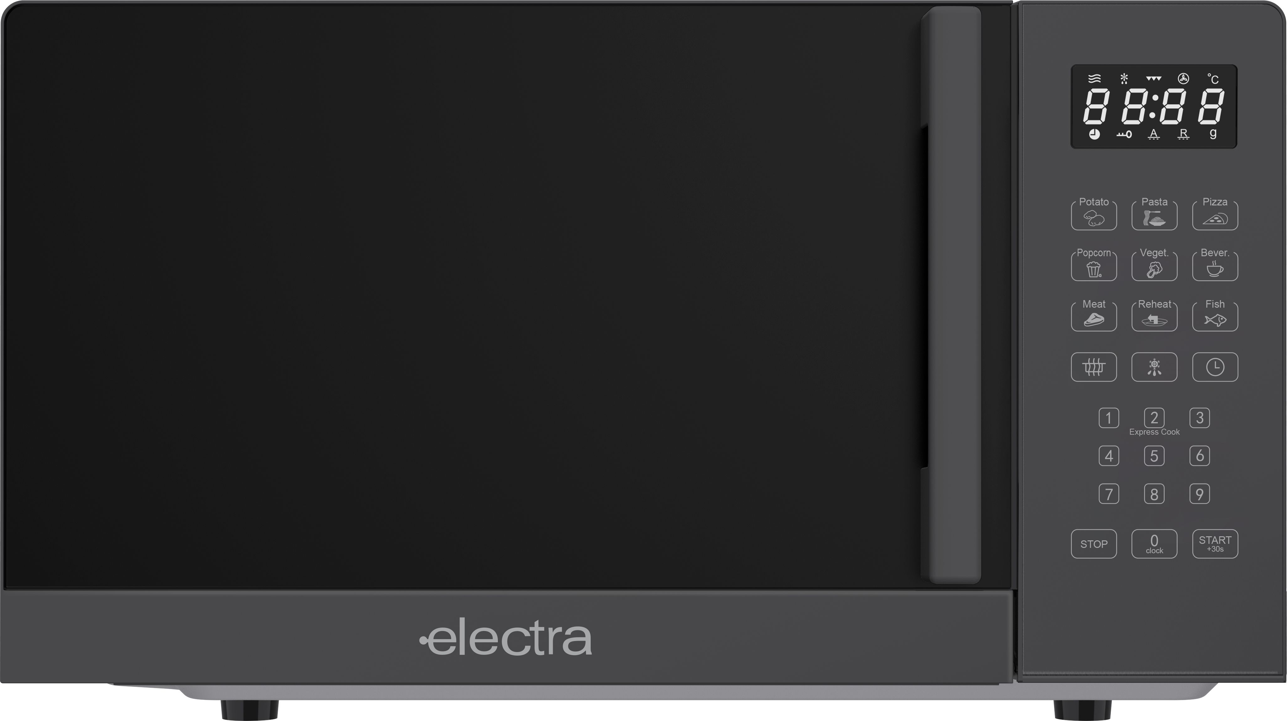 Electra MWST20LB Solo Microwave Oven - 20L Capacity - 700W - Touch Control - Black