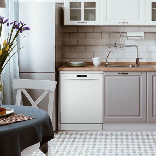 Hisense Standard Dishwasher - White - Dishwasher in kitchen