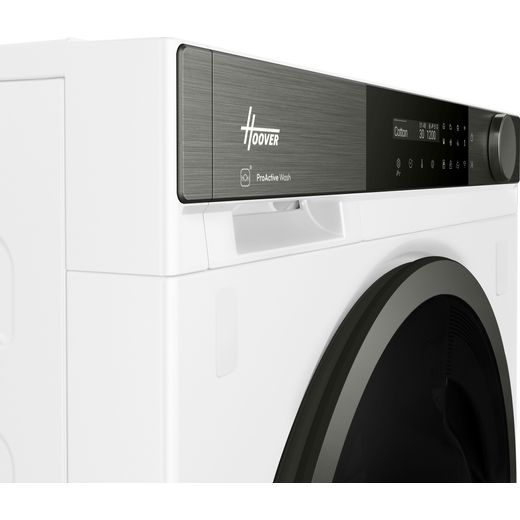 Hoover H-Wash 600 HBSI 410CIL8U-80 Integrated 10kg Washing Machine with 1400 rpm - White - Close up shot