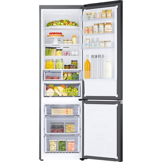 Samsung Frost Free Fridge Freezer - Black - Doors open