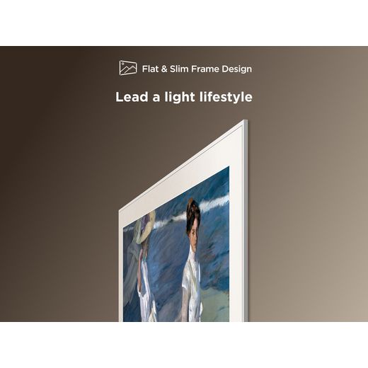 TCL A300W 55" 4K Ultra HD QLED Smart Google TV  - Annotation - Flat and slim shot