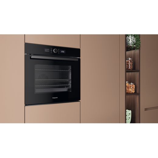 Hotpoint 859991682560 Electric Single Oven Black - Oven in kitchen shot 