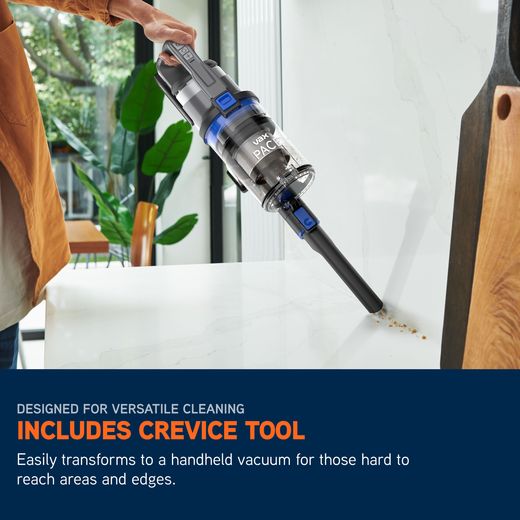 Vax Pace Cordless Vacuum Cleaner with up to 40 Minutes Run Time - Graphite / Blue - Annotation - Crevice tool shot