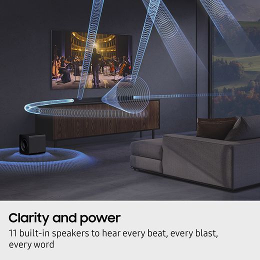 Samsung Q-Series HW-Q800F Bluetooth 5.1.2 Soundbar - Obsidian Black - Annotation - 11 built-in speakers