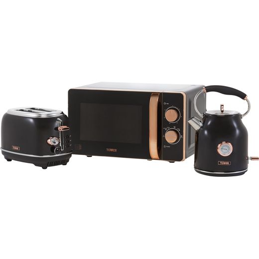 Tower AOBUNDLE013 Breakfast Set - Black