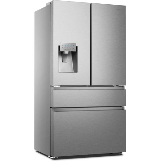 Hisense American Fridge Freezer - Stainless Steel - Right perspective
