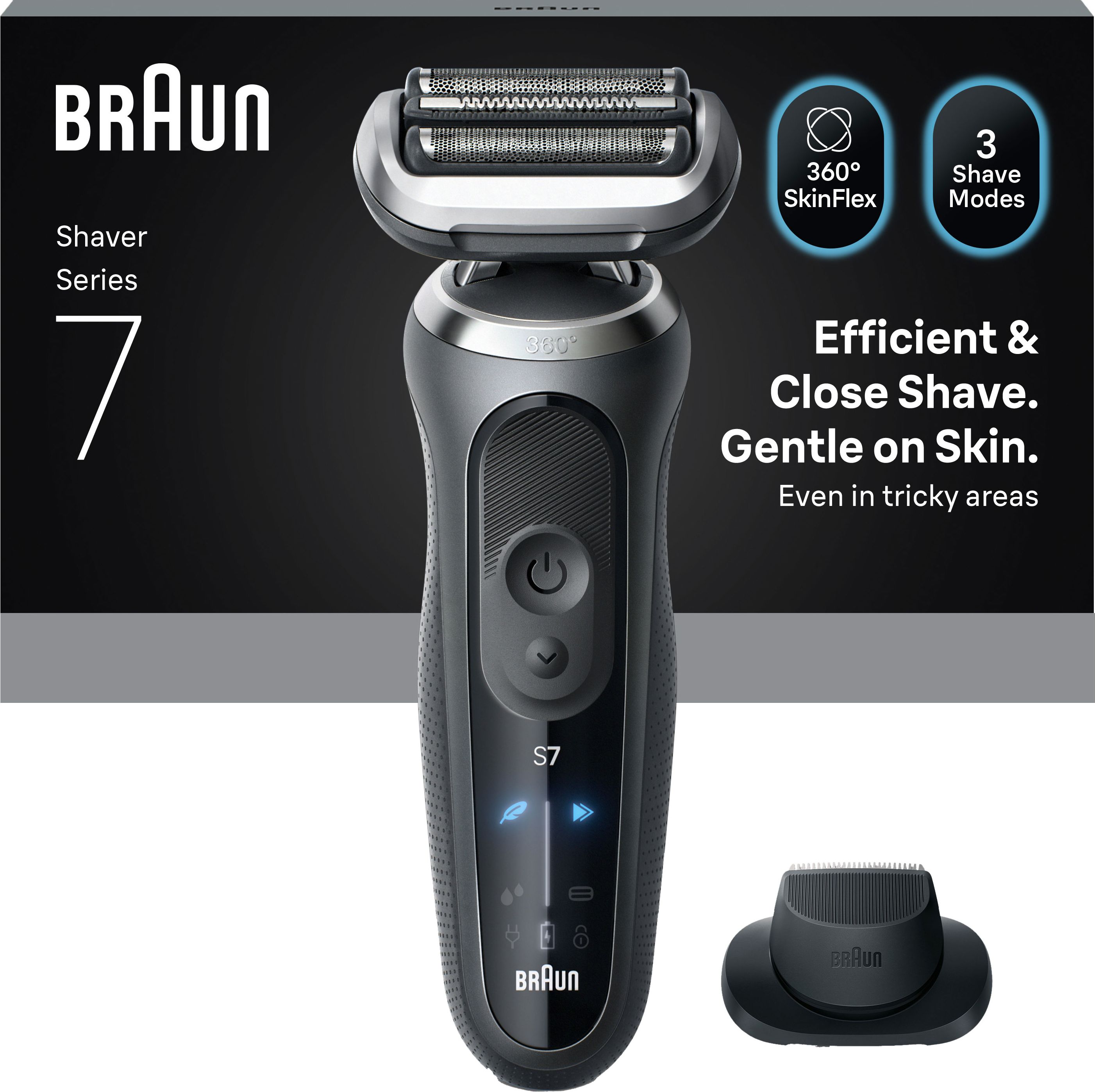Braun Series 7 72-G1200S - Electric Shaver - Foil Shaver - Grey