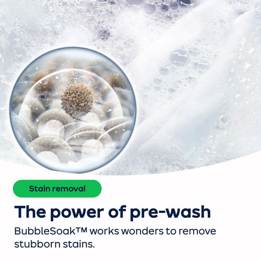 Samsung Series 5 AI Energy WW80FG5L32AEEU Washing Machine with 1200 rpm - White - AO Annotation - BubbleSoak™