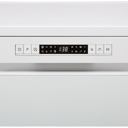 Hisense Standard Dishwasher - White - Control panel