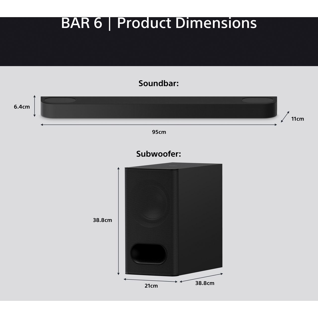 Sony BRAVIA Theatre Bar 6 3.1.2 Soundbar with Wireless Subwoofer