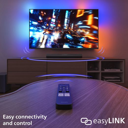 Philips TAB6100/10 Bluetooth 2.1 Soundbar - Grey - Annotation - EasyLINK