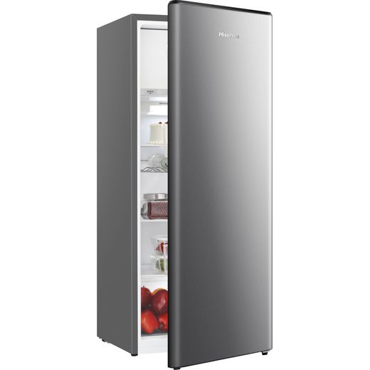 Hisense RR220D4BDE Fridge - Silver - Right with door half open shot