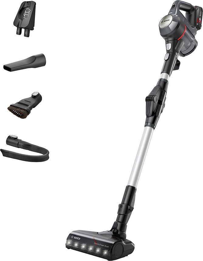 Image of Bosch Unlimited 7 Auto Detect Cordless Vacuum Cleaner with up to 40 Minutes Run Time - Dark Granite - BCS711GB, Black