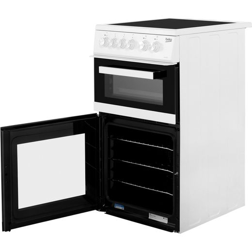 Beko KDVC563AW 50cm Electric Cooker with Ceramic Hob - White