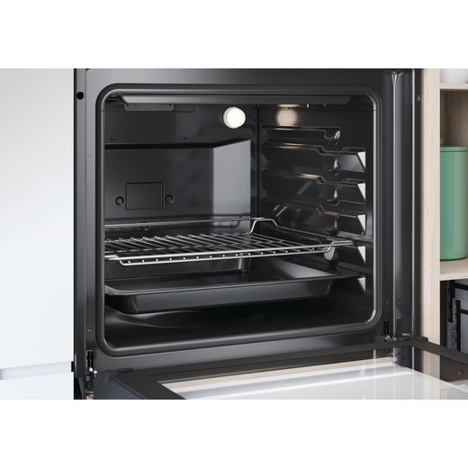 Candy F IDCP X200 Built In Electric Single Oven - Stainless Steel - close up inside shot 