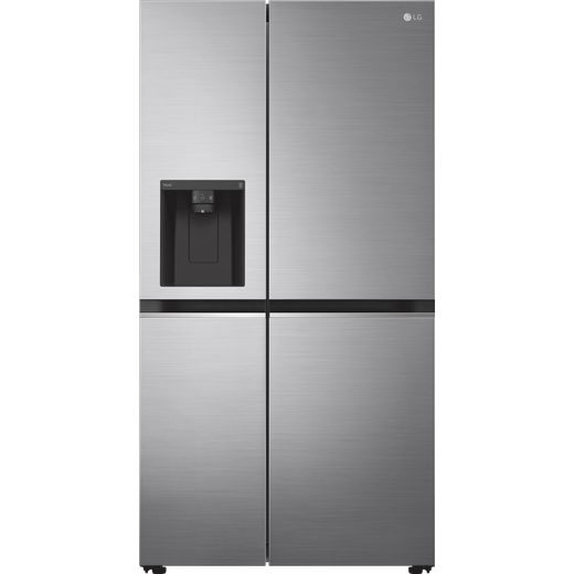 LG NatureFRESH™ GSLA81PZLF Wifi Connected Non-Plumbed Total No Frost American Fridge Freezer - Steel - F Rated