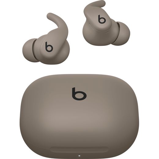 Beats Powerbeats Fit Headphones - Gravel Grey - Font shot