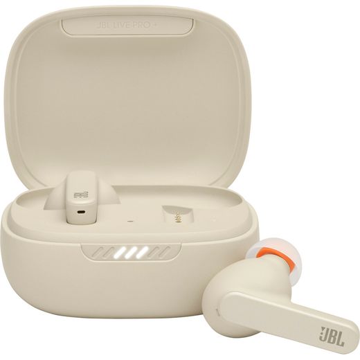 JBL Live Pro+ In-Ear Bluetooth Headphones - Beige