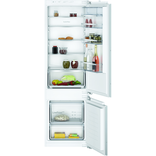 NEFF N50 KI5872FE0G Integrated 70/30 Fridge Freezer with Fixed Door Fixing Kit - White - E Rated