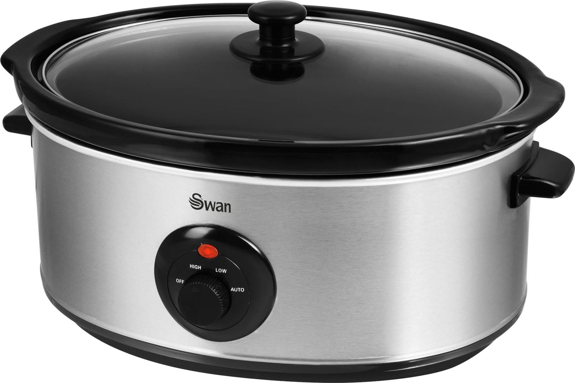 Swan 6.5 Litre Slow Cooker - Stainless Steel