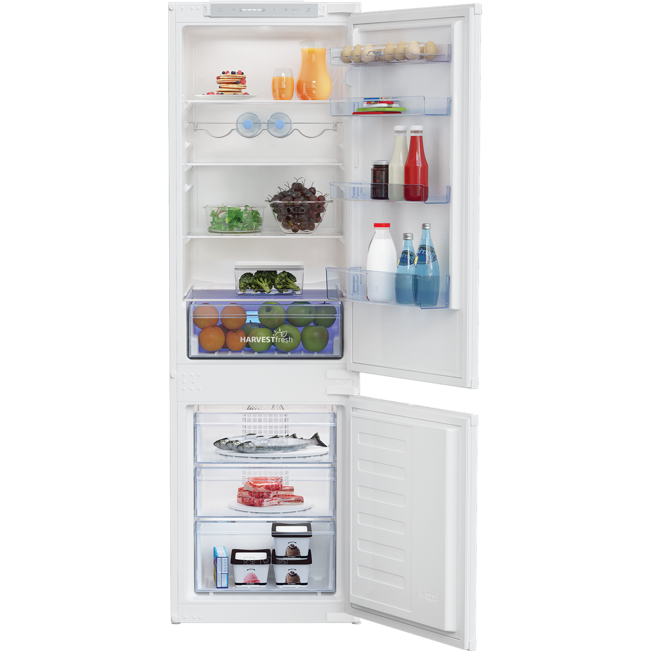 Beko HarvestFresh BCFD3V73 Integrated 70/30 Frost Free Fridge Freezer with Sliding Door Fixing Kit Review