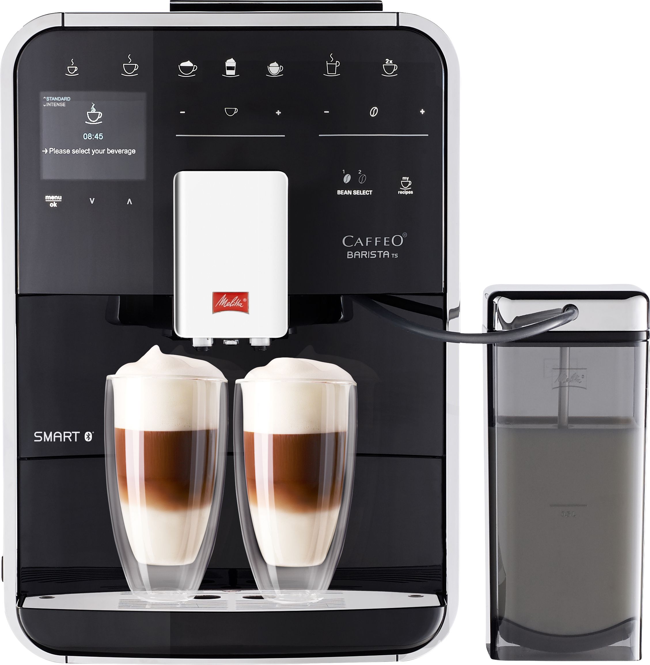 Melitta Barista TS Smart 6764549 Bean to Cup Coffee Machine - Black, Black