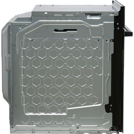 Bosch Series 4 HQA574BB3B Built In Electric Single Oven with Pyrolytic Cleaning - Black - Side shot
