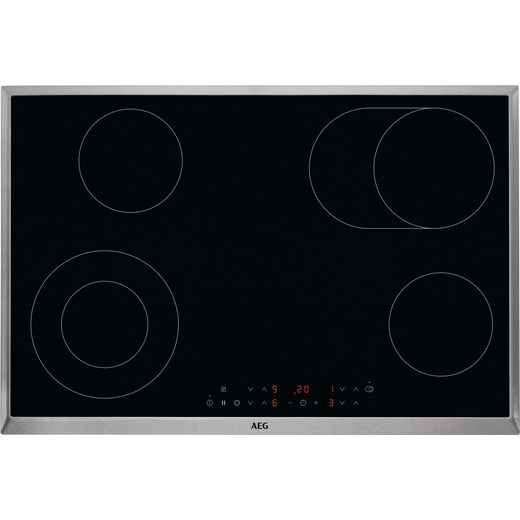 AEG HK834060XB 77cm Ceramic Hob - Black