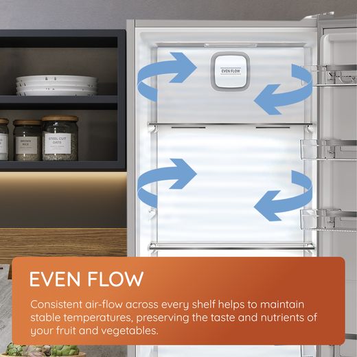 Hotpoint American Fridge Freezer - Black Stainless Steel - Annotation - Even flow