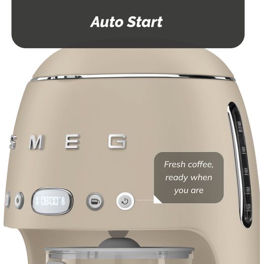 Smeg 50's Style Drip Filter Coffee Machine - Moonlight - Annotation - auto start