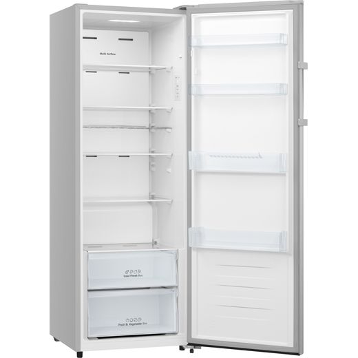 Hisense RL415N4ACE Fridge - Grey - Right with door open perspective shot