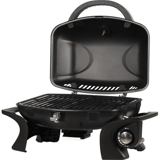 George Foreman Portable Gas Barbeque - Black - Left perpsective shot 