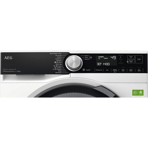 AEG 9000 Series LFSR95146WS 10kg Washing Machine with 1351 rpm - White - Control panel