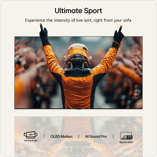 LG evo AI G6 48" 4K Ultra HD OLED Smart TV - Annotation - ultimate sports shot