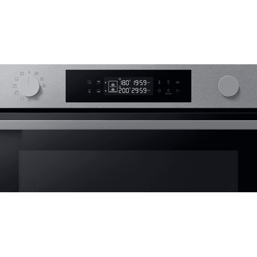 Samsung Series 4 Dual Cook Electric Single Oven - Stainless Steel - Control panel