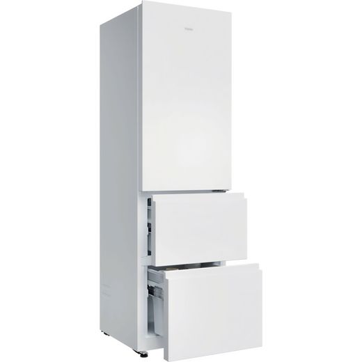 Haier 55cm 3D Combi Series 3 White - Freezer drawers open