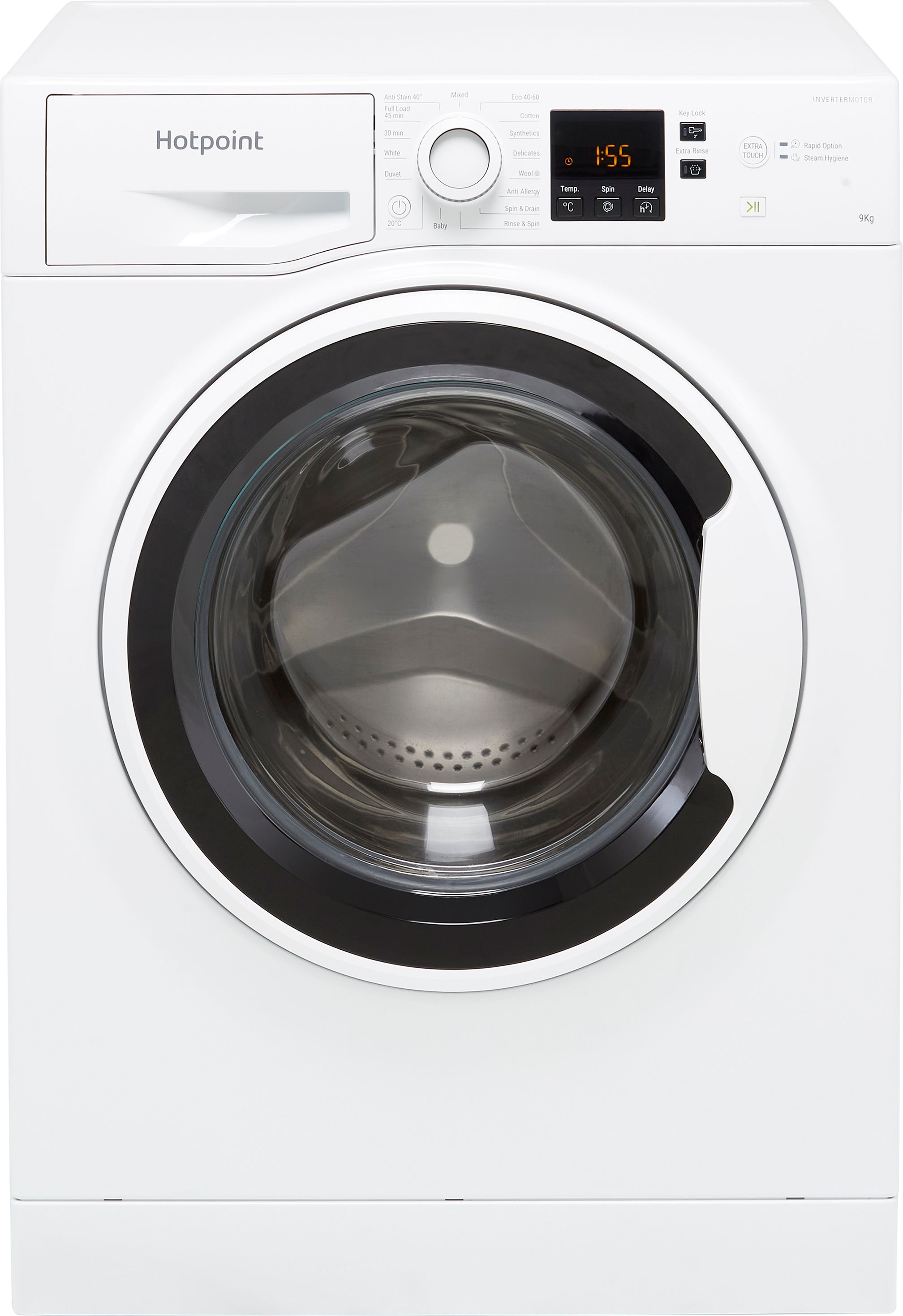 Hotpoint NSWA965CWWUKN 9kg Washing Machine with 1600 rpm - White - B Rated, White