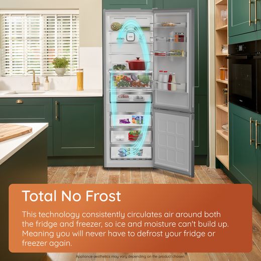 Hotpoint HPKF 3241W W4UK 181cm No Frost Fridge Freezer - White - Annotation - total no frost shot