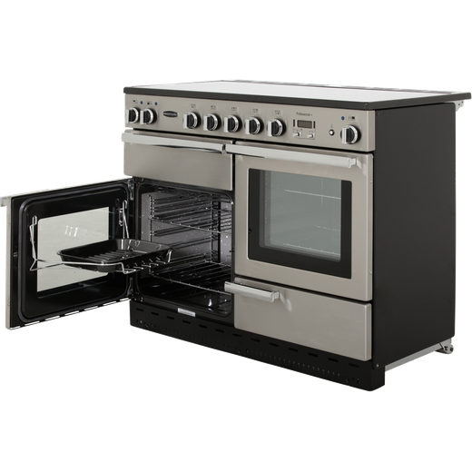 Rangemaster Professional Plus 110cm Electric Range Cooker with Induction Hob - Stainless Steel