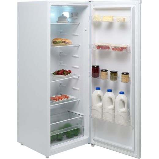 Candy CLH3S514EWK 143cm Small Fridge - White - Right perpsective with door open shot