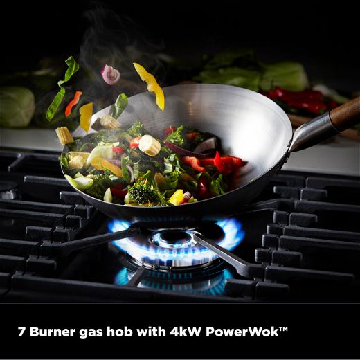 Stoves Richmond 100cm Dual Fuel Range Cooker - Black - Annotation - 4kW PowerWok
