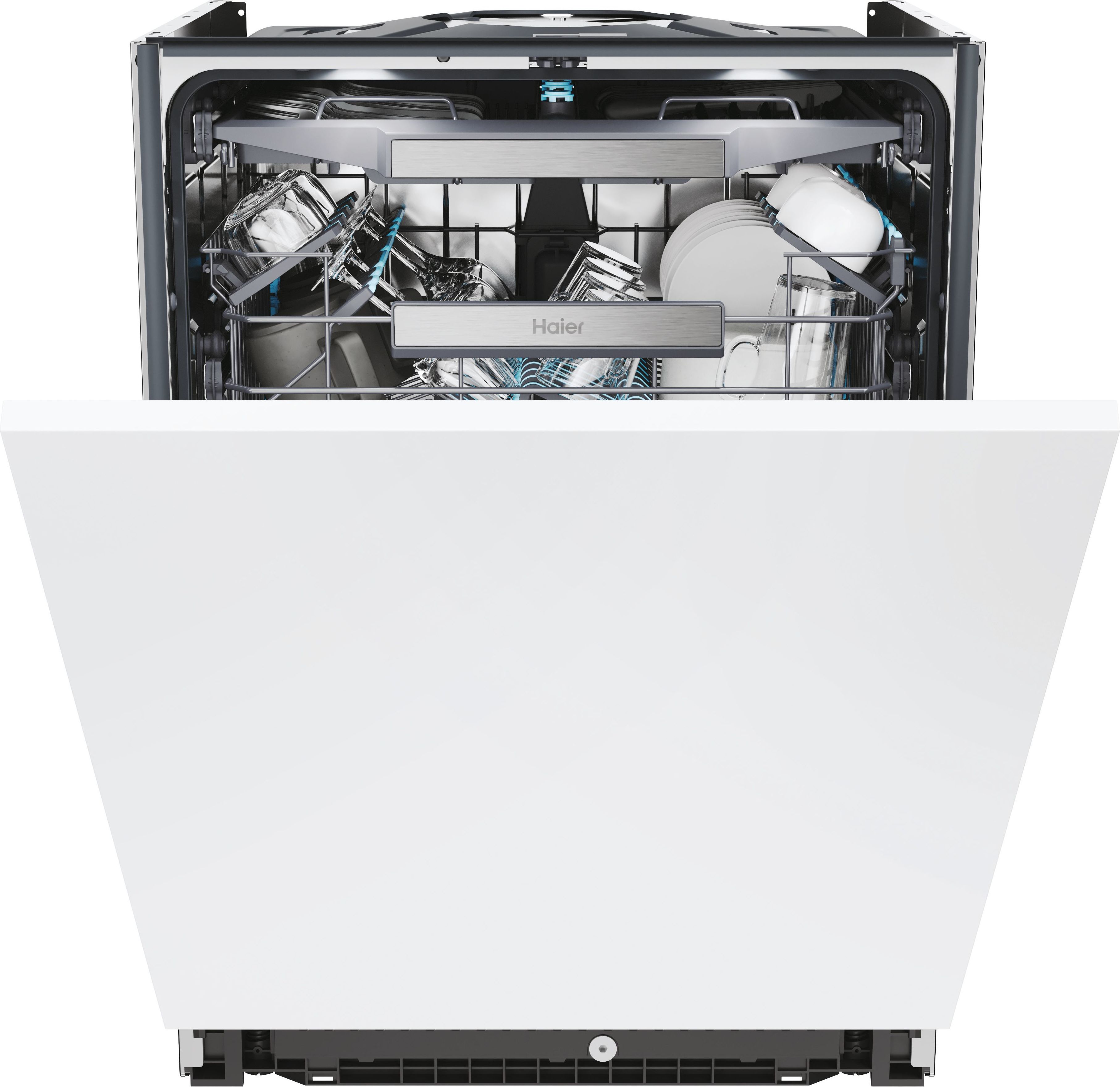 Haier Built-in Dishwasher - 14 Place Settings - A Rated - Black