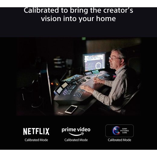 Sony Bravia Bravia 8 XR80 65" 4K Ultra HD OLED Smart TV - Annotations - Calibration mode shot