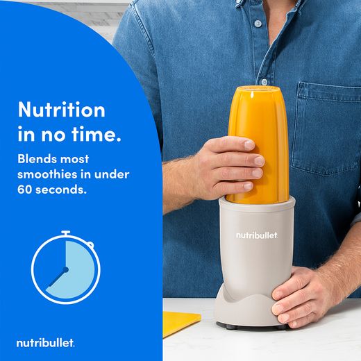 NutriBullet 900 Series 02673 - Beige - Annotation - Blend most smoothies in under 60 seconds