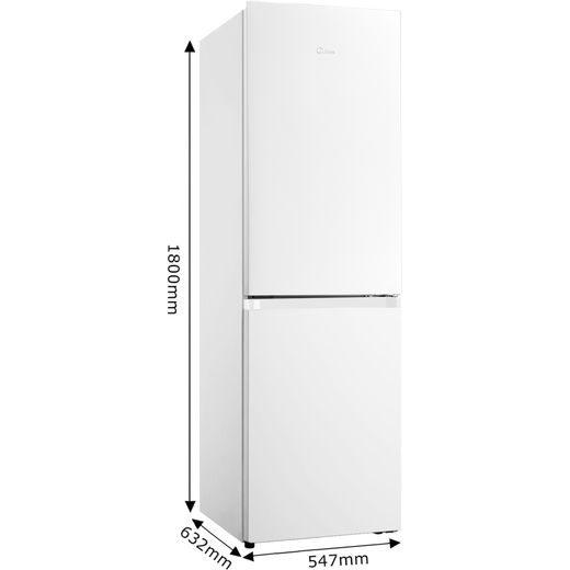 Midea 60/40 Frost Free Fridge Freezer - White - Dimensions