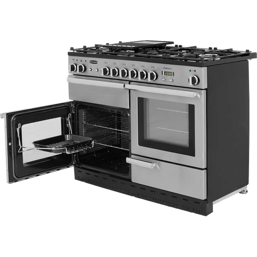Rangemaster Professional Plus 110cm Dual Fuel Range Cooker - Stainless Steel 